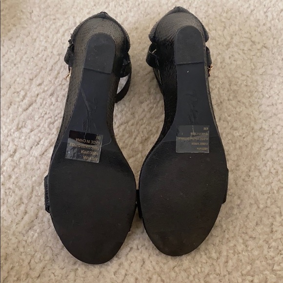 Thalia wedge sandals black size 6 - Picture 4 of 5